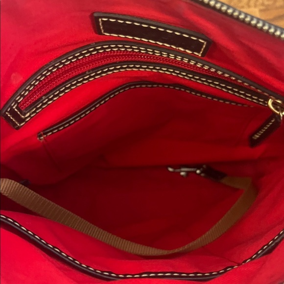 Dooney & Bourke Pebbled Black Leather Crossbody Bag with Gold Logo - Picture 8 of 16